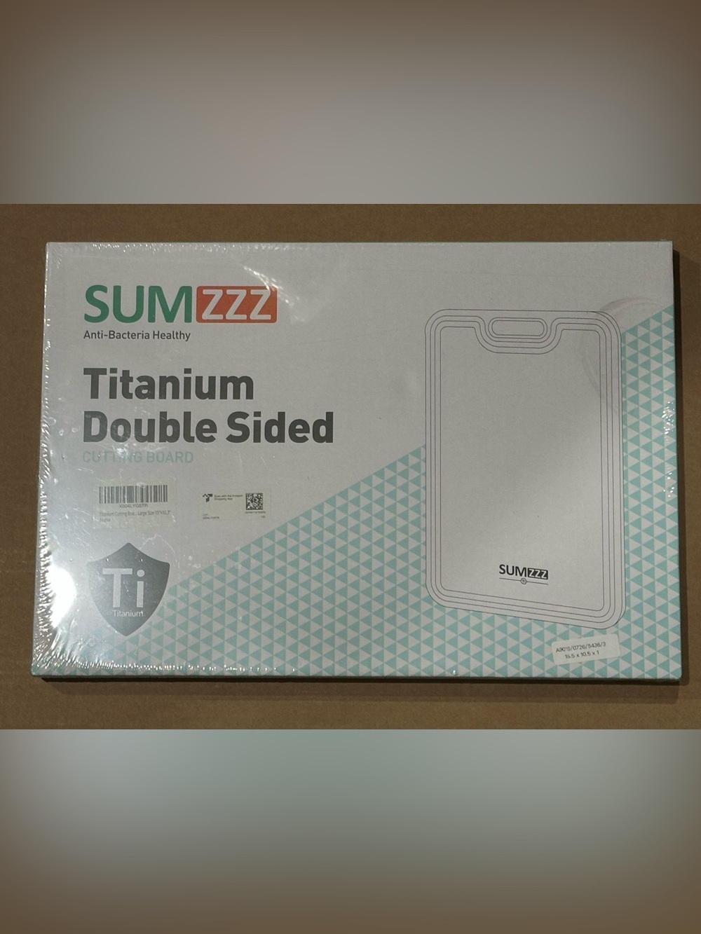 Titanium & PP Cutting Board – Double-Sided 15.1” × 10.2”